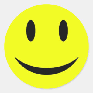 Aufkleber mit gelber Seite