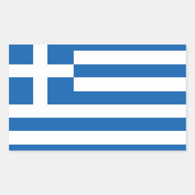 Aufkleber mit griechischer Flagge (Vorderseite)