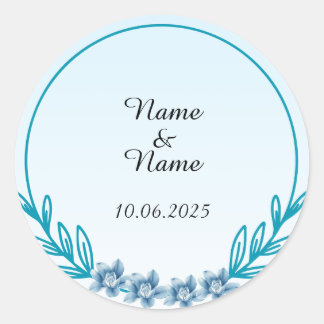 Aufkleber mit Hochzeitsgeschmack