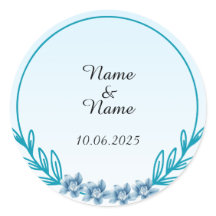 Aufkleber mit Hochzeitsgeschmack