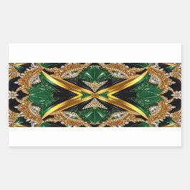 Aufkleber mit jamaikanischen Farben