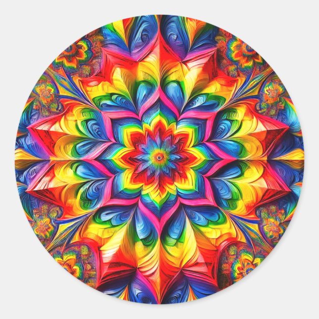 Aufkleber mit LGBTQ-Farben (Vorderseite)