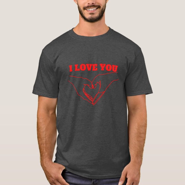 Aufkleber mit Liebe Freund T-Shirt (Vorderseite)