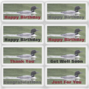 Aufkleber mit Loonen und Text für die Personalisie