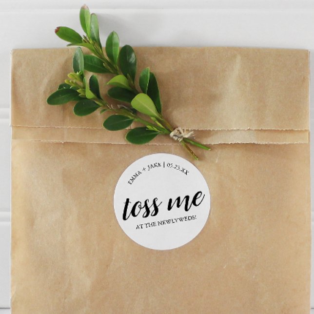 Aufkleber mit Namen und Datum hochgeheiratet (Von Creator hochgeladen)