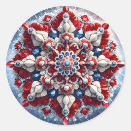 Aufkleber mit norwegischer Farbgestaltung