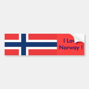 Aufkleber mit norwegischer Flagge Autoaufkleber