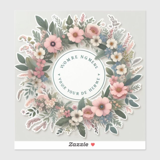 Aufkleber mit personalisiertem Text wie Namen oder (Blatt)