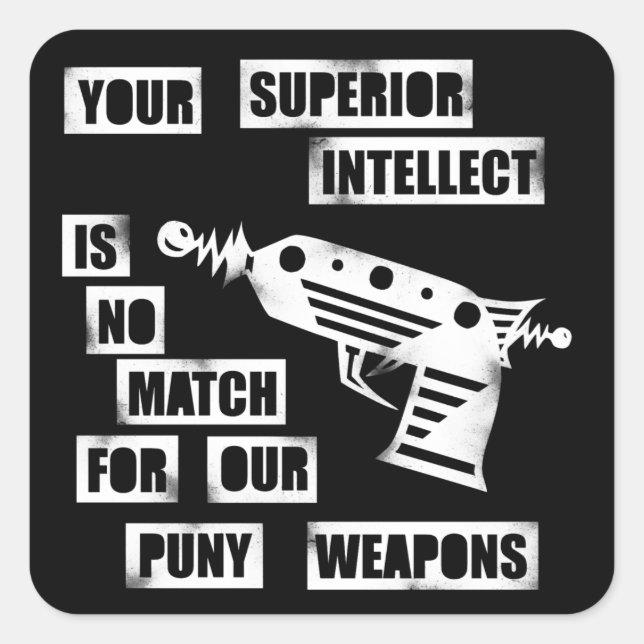 Aufkleber mit Pistole 2 (Vorderseite)