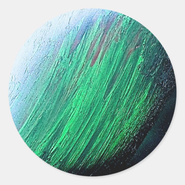 Aufkleber mit Planet (Vorderseite)