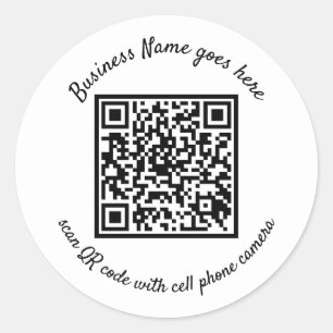 Aufkleber mit QR-Code