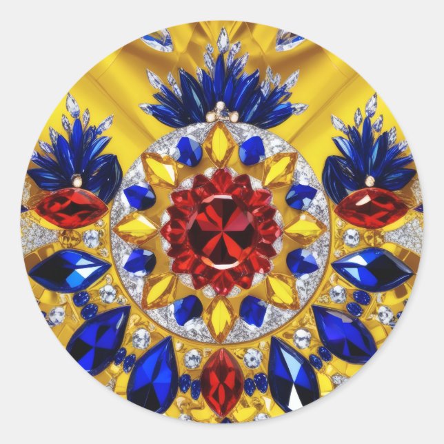 Aufkleber mit rumänischer Farbgestaltung (Vorderseite)