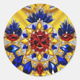 Aufkleber mit rumänischer Farbgestaltung