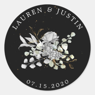 Aufkleber mit Silbergold