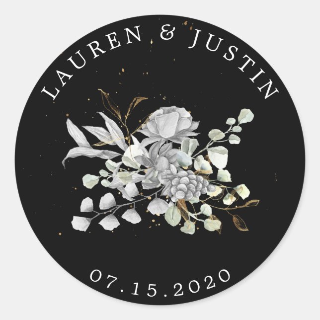 Aufkleber mit Silbergold (Vorderseite)