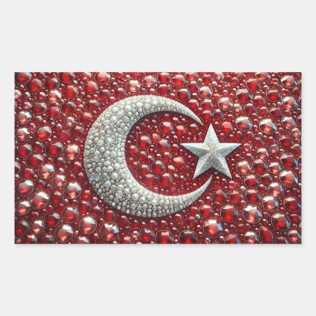 Aufkleber mit Türkischen Farben (Vorderseite)