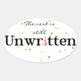 Aufkleber mit ungeschriebener Ovalaufkleber