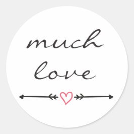 Aufkleber mit viel Liebe