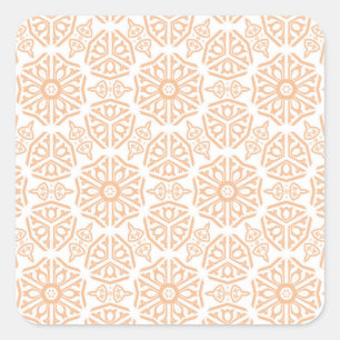 Aufkleber mit Vintage Muster