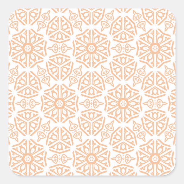 Aufkleber mit Vintage Muster (Vorderseite)