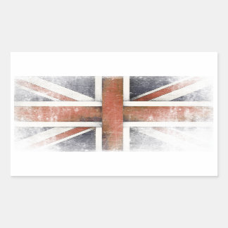 Aufkleber mit Vintager Flagge Großbritanniens