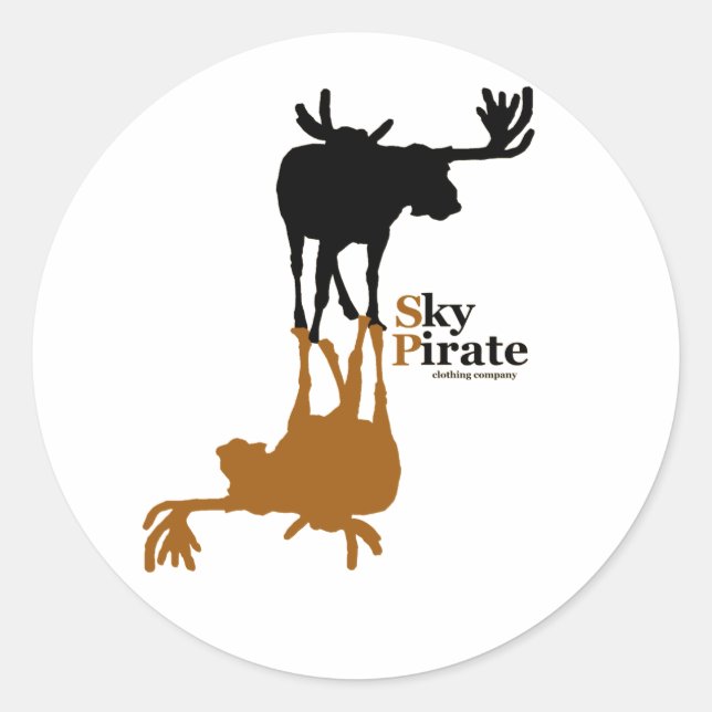 Aufkleber "Moose Made Me" (Vorderseite)