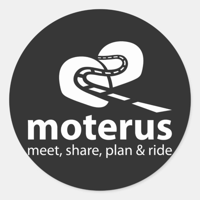 Aufkleber Moterus Dark (Vorderseite)