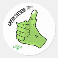 Aufkleber Munchimonster Green Thumbs Up! Auszeichn