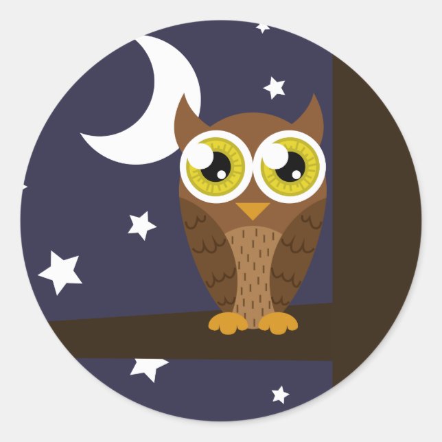Aufkleber "Night Owl" (Vorderseite)