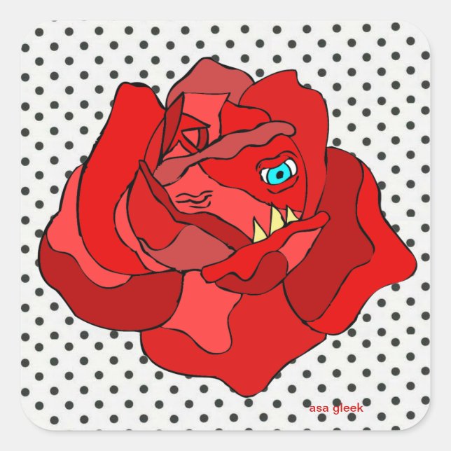 Aufkleber ohne Rose (Vorderseite)