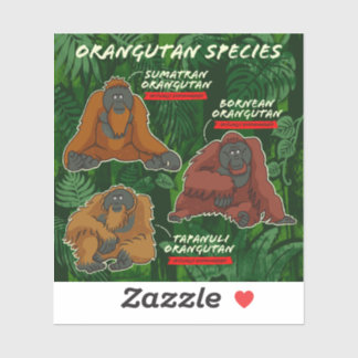 Aufkleber "Orangutan Species"