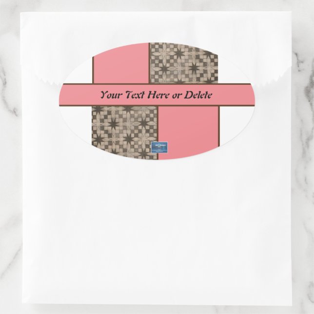 Aufkleber Oval (Peach LED S.C.C.) RFPMDesign ©️ 20 (Tasche)