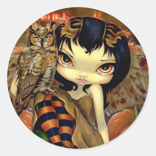 Aufkleber "Owlyn im Herbst" (Vorderseite)