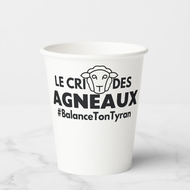 Aufkleber Pappbecher (Vorderseite)