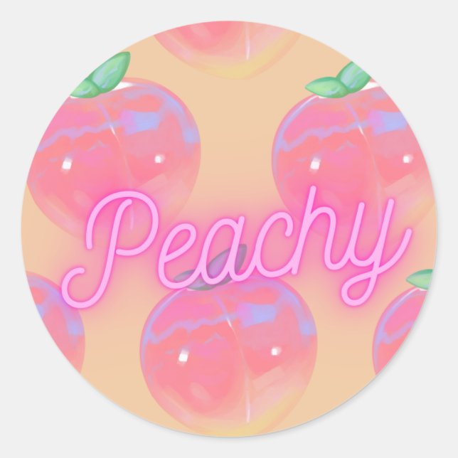 Aufkleber "Peachy" (Vorderseite)