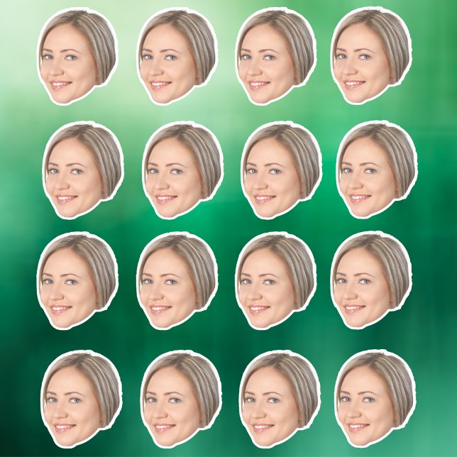 Aufkleber, Personalisierte Aufkleber, Gesichtspres Aufkleber (Von Creator hochgeladen)