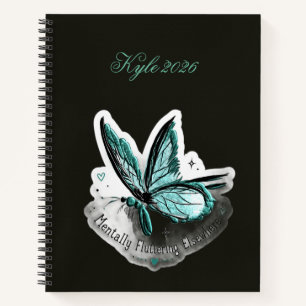 Aufkleber Phrase cap Notizbuch