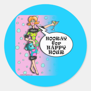 Aufkleber - Polka Dot Martini Diva