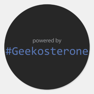 Aufkleber - Powered by #Geekosteron