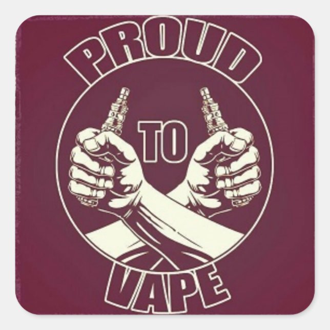 Aufkleber "Proud to Vape" (Vorderseite)