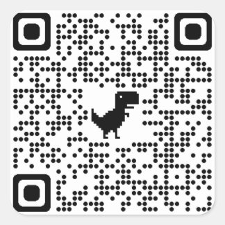 Aufkleber QR CODE bis Rickroll