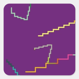 Aufkleber! Quadratischer Aufkleber