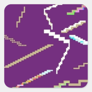 Aufkleber! Quadratischer Aufkleber