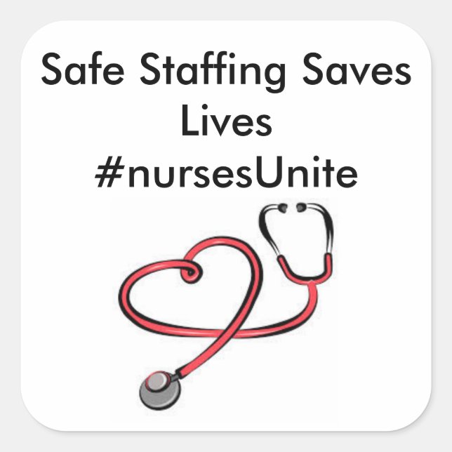 Aufkleber! Quadratischer Aufkleber (Vorderseite)