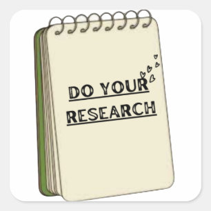 Aufkleber "Recherche"