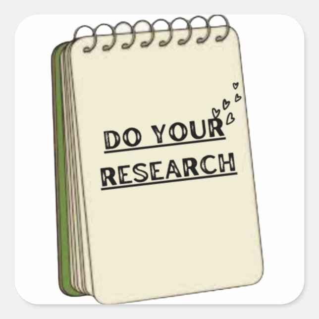 Aufkleber "Recherche" (Vorderseite)