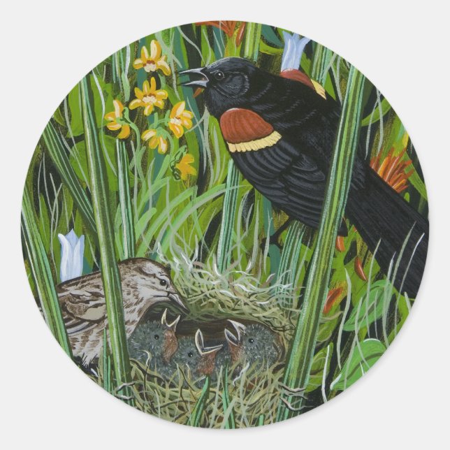 Aufkleber "Red wing Blackbird" (Vorderseite)