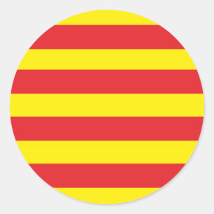 Aufkleber Rond Drapeau Catalan "Serenya"