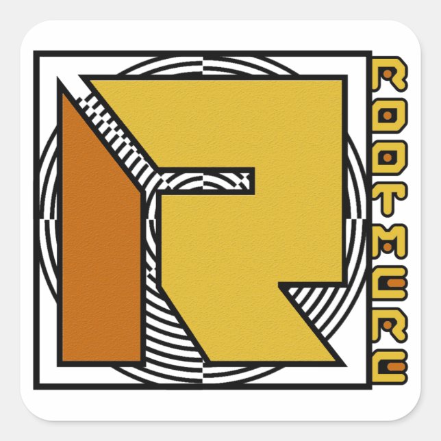 Aufkleber, Rootmere Quadratischer Aufkleber (Vorderseite)