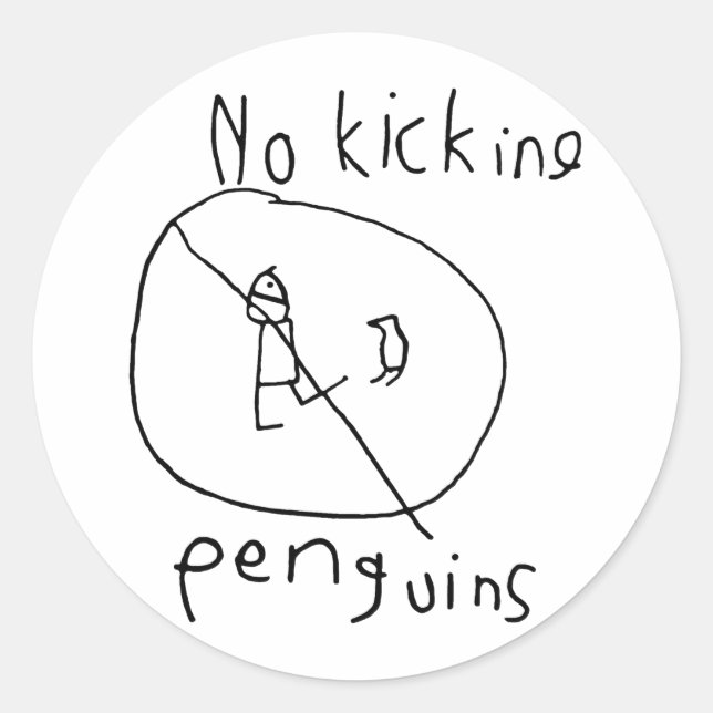 Aufkleber! Runder Aufkleber (Vorderseite)